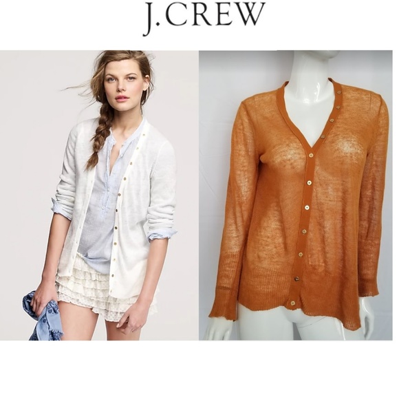 J. Crew Sweaters - J. Crew Linen Island Cardigan Lightweight and Airy